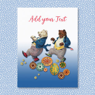 Party-vykort för tidsburkar vykort