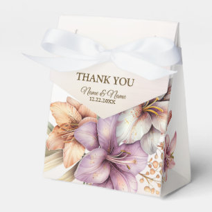 Party Watercolor Boho Rosa Flowers Elegant Presentaskar