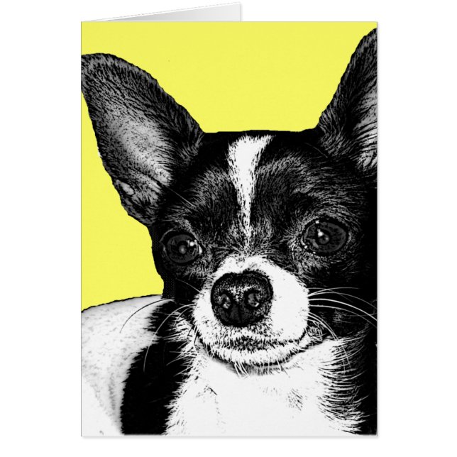 PartyChihuahua Hälsningskort (Framsidan)