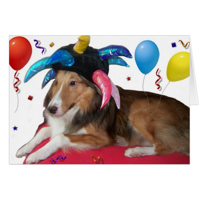 Partydjur Hälsningskort (Framsidan Horizontal)