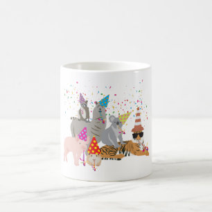 Partyering av djur - friska djur med Party Kaffemugg