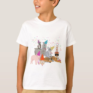 Partyering av djur - friska djur med Party T Shirt
