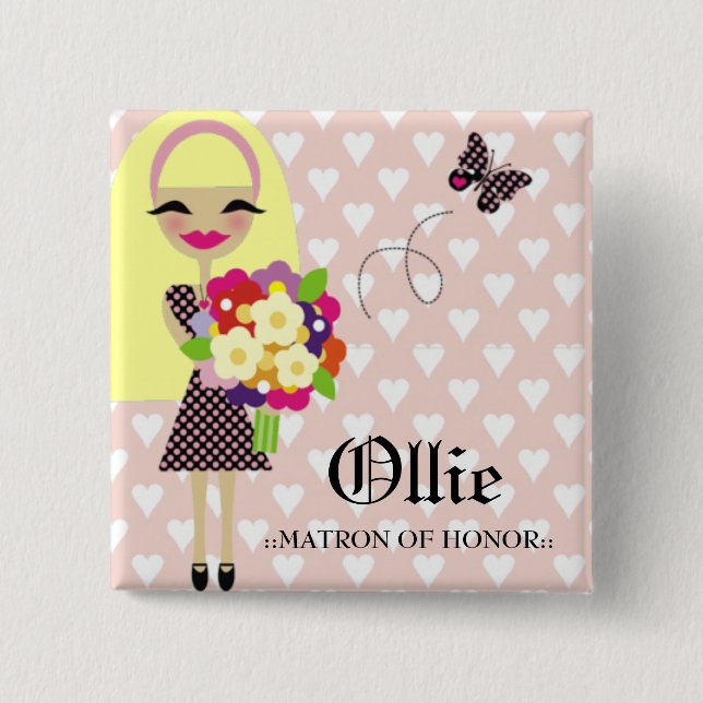 PARTYET 311-BRIDAL KLÄMMER FAST UTBYTBART HÅR KNAPP (Framsida)