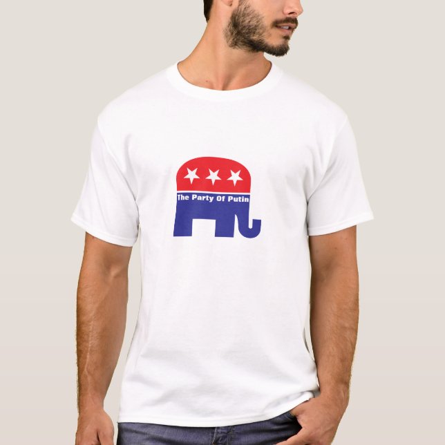 Partyet av Putin Tee Shirt (Framsida)