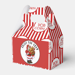 Partyet för popcorn för julfilmnatten boxas presentaskar