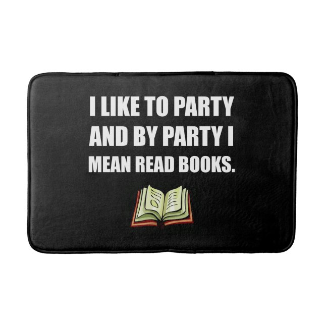 Partyet läste bokar badrumsmatta (Framsidan)