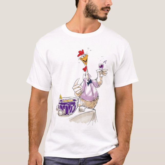 Partyfågelskjorta Tee (Framsida)