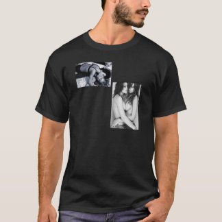 partyflickor som kysser t-skjortan t shirt