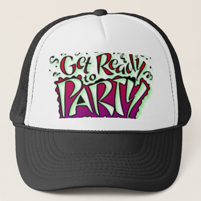 partyhatt truckerkeps (Framsida)