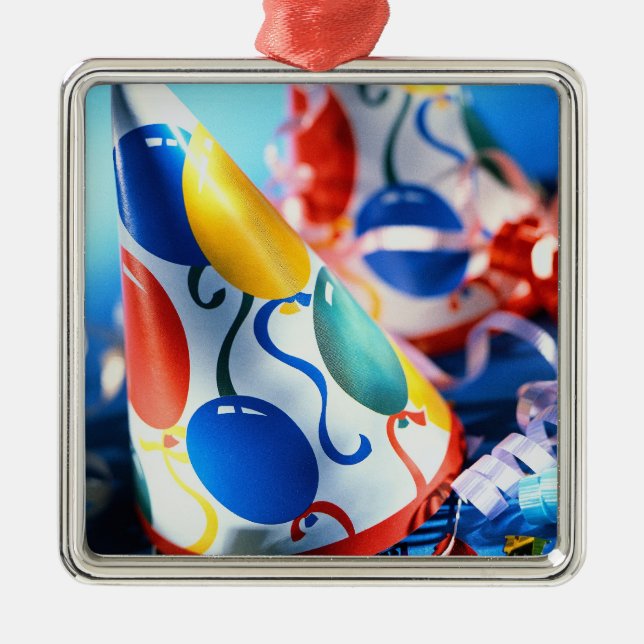 Partyhattar Julgransprydnad Metall (Framsidan)