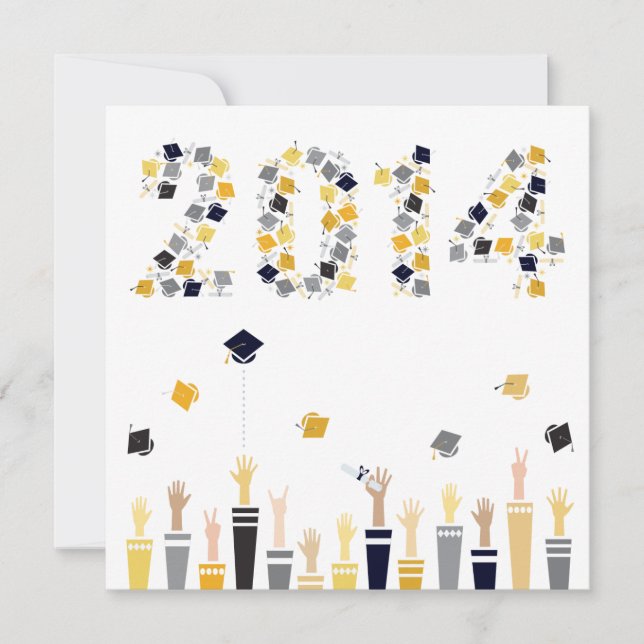 Partyinbjudan II för studenten 2014 Inbjudningar (Framsida)