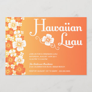 PARTYINBJUDNINGAR FÖR HAWAIIBO LUAU %PIPE% INBJUDNINGAR