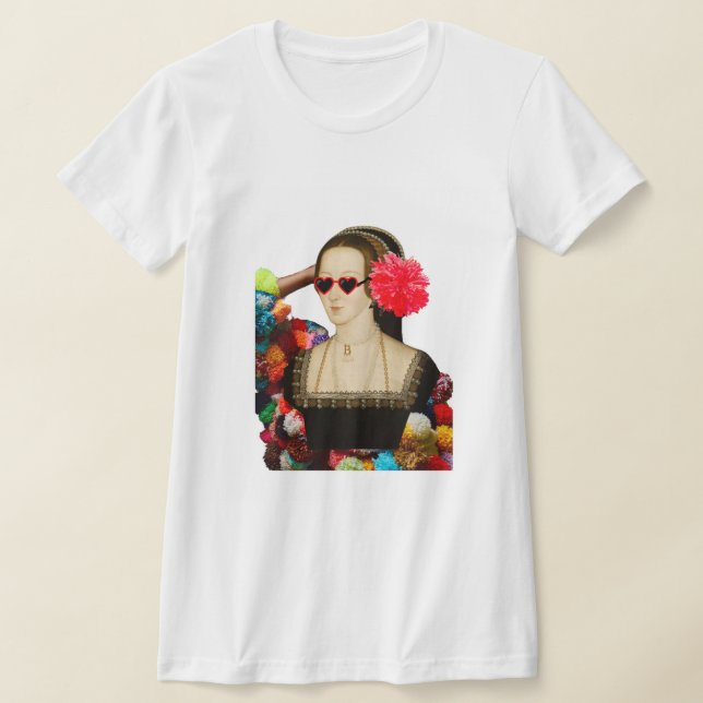 Partying Anne Boleyn T Shirt (Laydown)