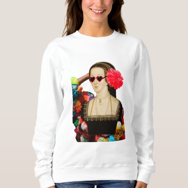 Partying Anne Boleyn T Shirt (Framsida)