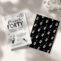 partyna hand plockade 40-årsdrycker