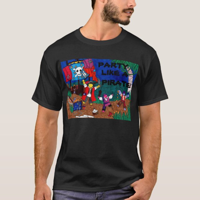 Partynågot liknande en piratTshirt T Shirt (Framsida)