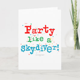 Partynågot liknande en SKYDIVER! Kort