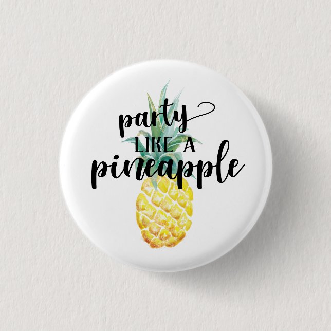 Partynågot liknande som en ananas knäppas knapp (Framsida)