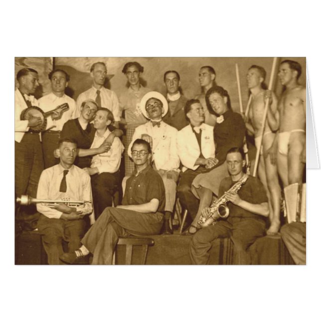 Partypojkar Hälsningskort (Framsidan Horizontal)