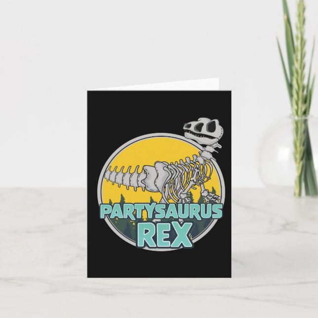 Partysaurus Rex Inbjudan (Framsida)