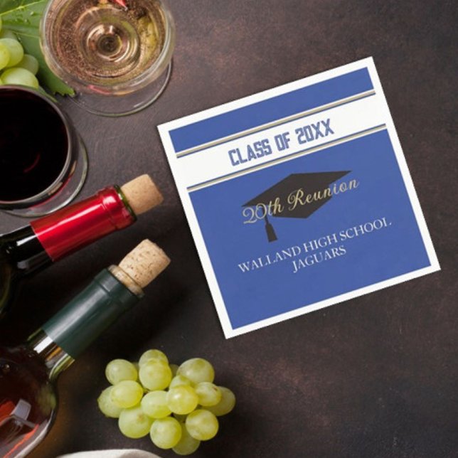 Partytime! ANPASSNINGSBAR Class Reunion Napkins Pappersservett (Skapare uppladdad)