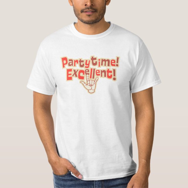 Partytime! Utmärkt! T-Shirt v.1 (Framsida)