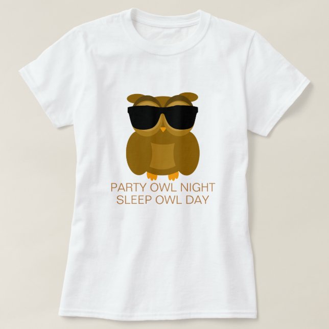 Partyugglanatt Tee (Design framsida)
