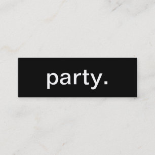 Partyvisitkort Mini Visitkort