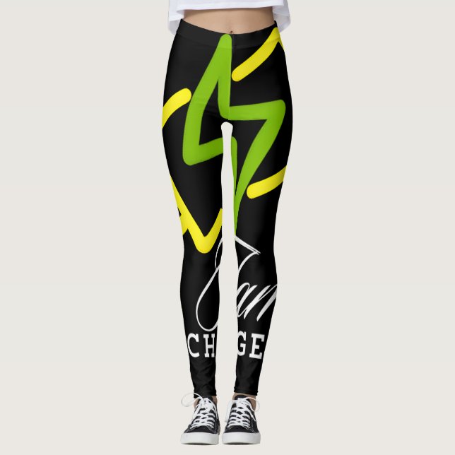 Partywear Charged - Positive Electric Vibes Leggings (Framsida)