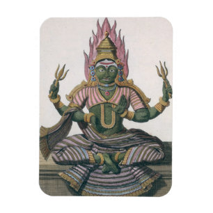 Parvati från "Voyage aux Indes et a la Chine" av Magnet