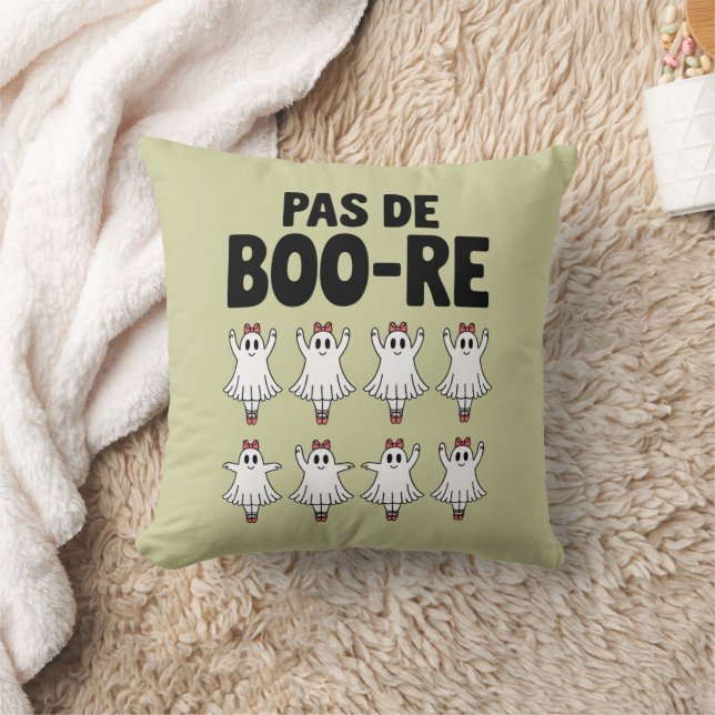 Pas de Boo-re Ballerina Ghost Halloween Spooky Kudde (Filt)