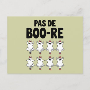 Pas de Boo-re Ballerina Ghost Halloween Spooky Vykort