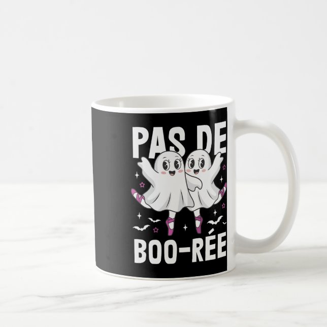 Pas De Boo-rée Ballet Dancing Ghost Ballerina Hall Kaffemugg (Höger)
