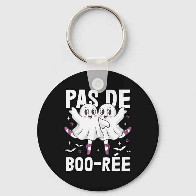 Pas De Boo-rée Ballet Dancing Ghost Ballerina Hall Nyckelring (Framsida)