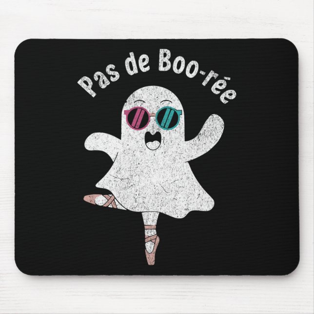 Pas De Boo-rée Cute Ballerina Ghost Funny Ballet Musmatta (Framsidan)