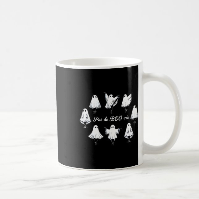 Pas De Boo-rée Funny Ballet Spöken Dance Halloween Kaffemugg (Höger)