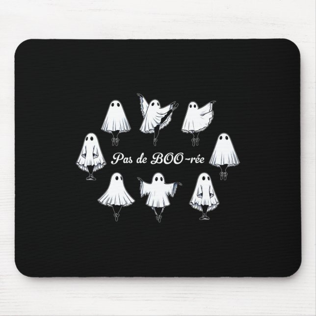 Pas De Boo-rée Funny Ballet Spöken Dance Halloween Musmatta (Framsidan)