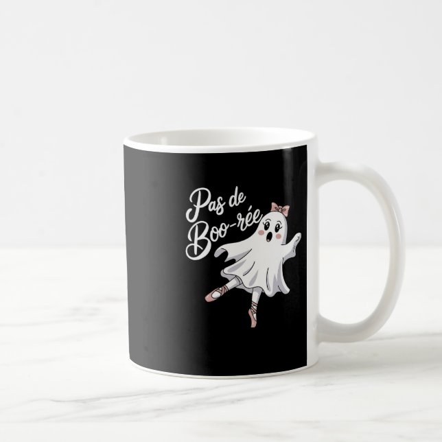 Pas De Boo-rée Funny Ballet Spöken Halloween Dance Kaffemugg (Höger)