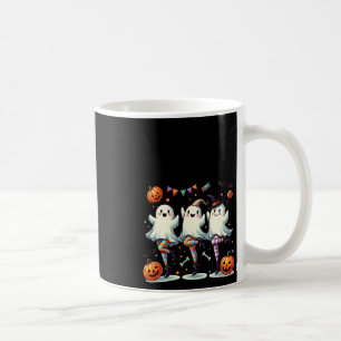 Pas De Boo-rée Funny Ballet Spöken Halloween Dance Kaffemugg