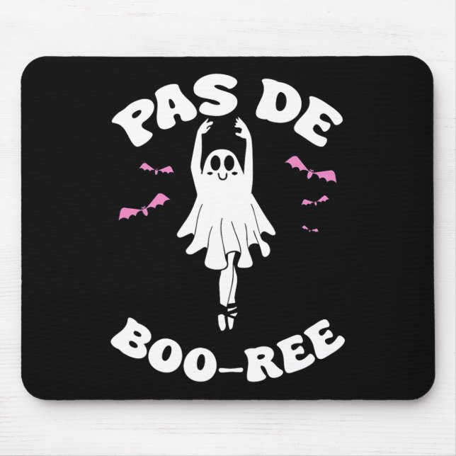 Pas De Boo-rée Funny Ballet Spöken Halloween Dance Musmatta (Framsidan)
