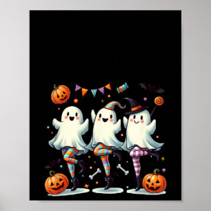 Pas De Boo-rée Funny Ballet Spöken Halloween Dance Poster