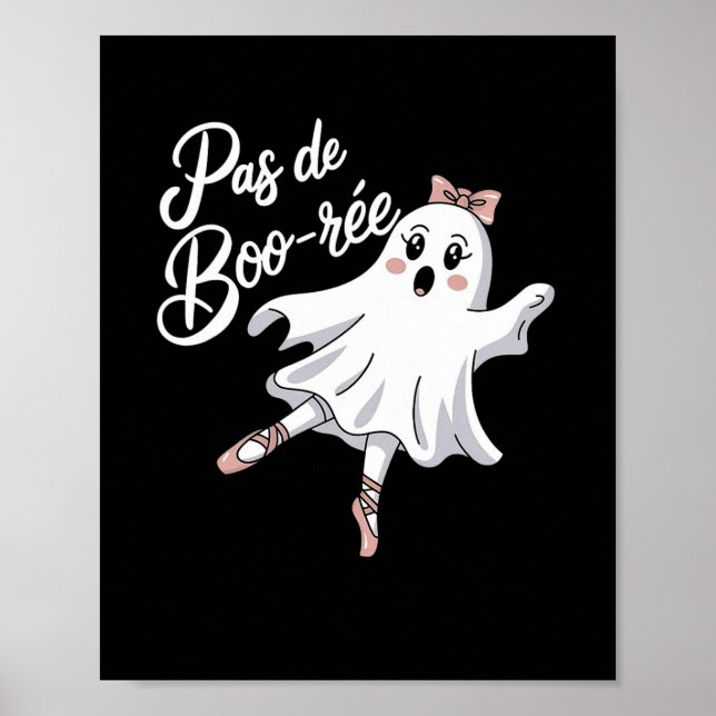 Pas De Boo-rée Funny Byllet Spöken Halloween Dance Poster (Framsidan)