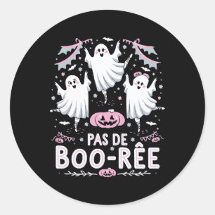 Pas De Boo-rée Ghost Ballet Dance Teacher Funny Ha Runt Klistermärke