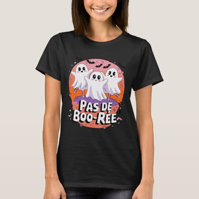 Pas De Boo-rée Ghost Ballet Dance Teacher Funny Ha T Shirt (Framsida)