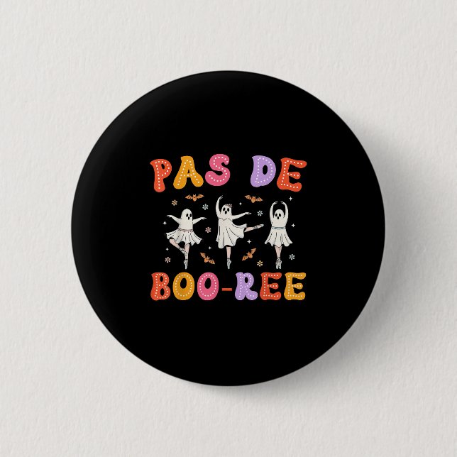 Pas De Boo-rée Ghost Ballet Dancer Halloween Dance Knapp (Framsida)