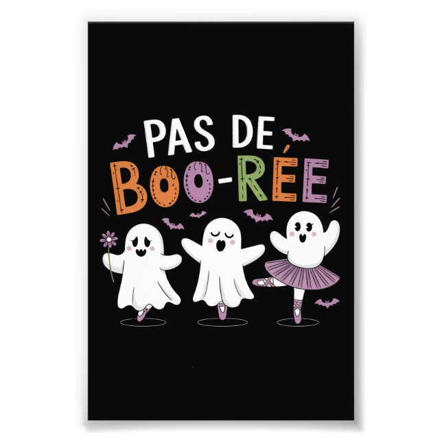 Pas de BOO-ree Ghost Ballet Dancer Lärare  Fototryck (Framsidan)
