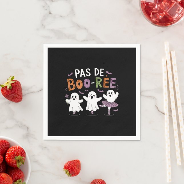 Pas de BOO-ree Ghost Ballet Danslärare  Pappersservett (Insitu)