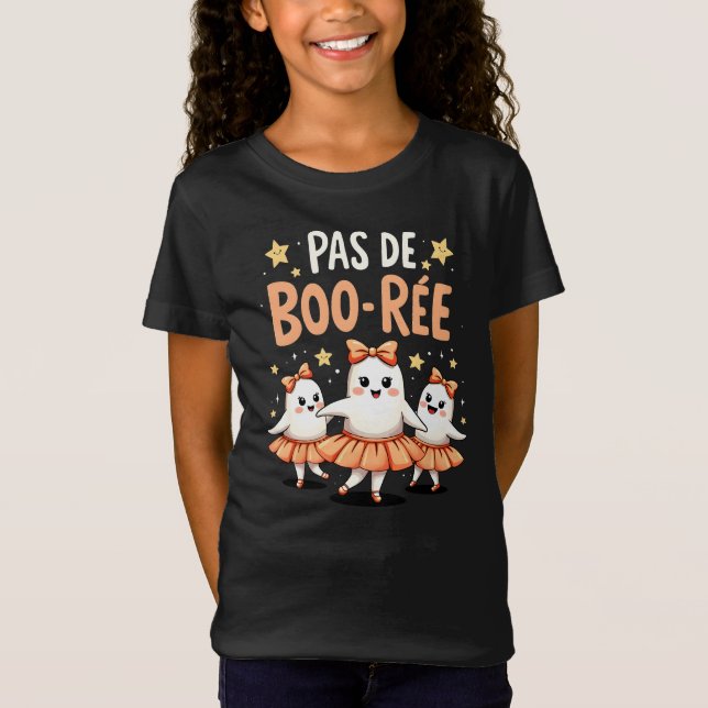 Pas de Boo-rée - Lustige Halloween Tanzgeister T Shirt (Framsida)