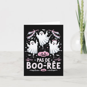 Pas De Boo-rée Spökbalett Danslärare Roligt Hallow Kort