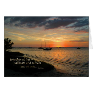 "Pas de deux" ~ Crystal Beach, Florida Hälsningskort
